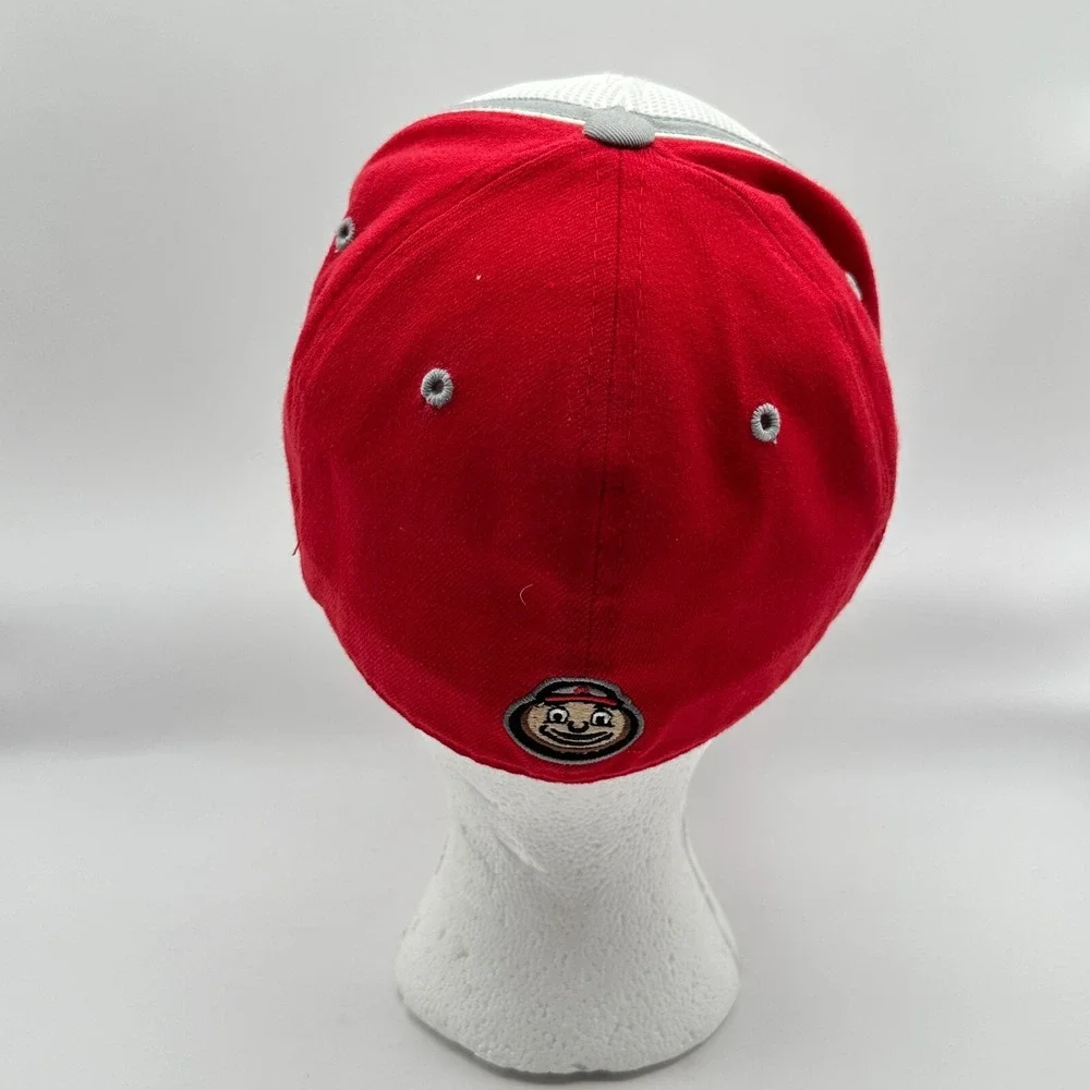 Ohio State Buckeyes Top Of The‎ World Baseball Cap Mens One Fit Red White Fitted